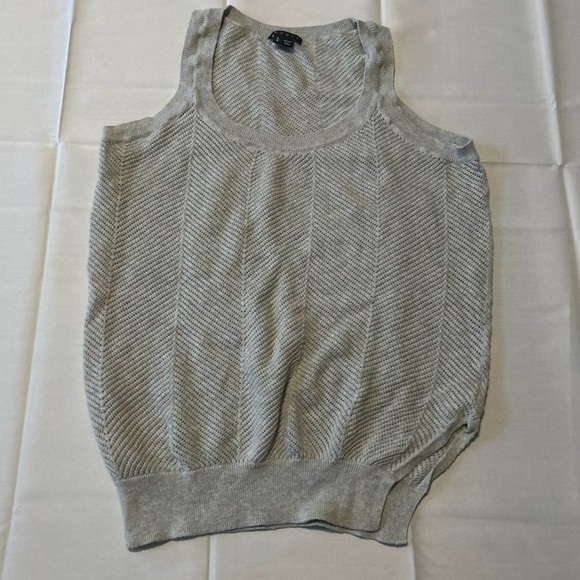 Theory Women Tunic Top Sea Cottoncash Hopeswell Tank Crochet Knit Size Small - Picture 1 of 6